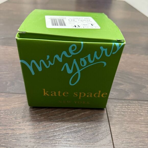 Kate Spade Mine Yours Clear Glass Bowl Set New in Box - Picture 1 of 4